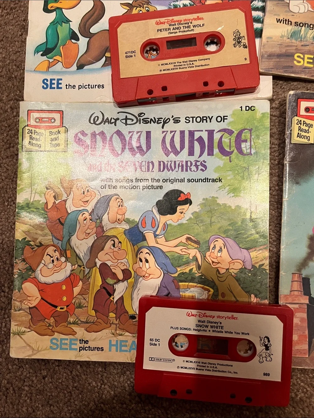 Disney Storybook Cassette Set with Red and White Cassettes